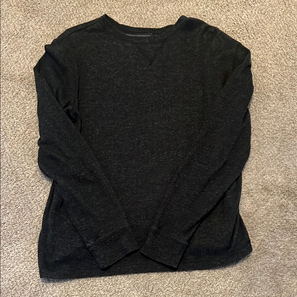 On the Byas Black Crewneck Sweater Smooth Knit